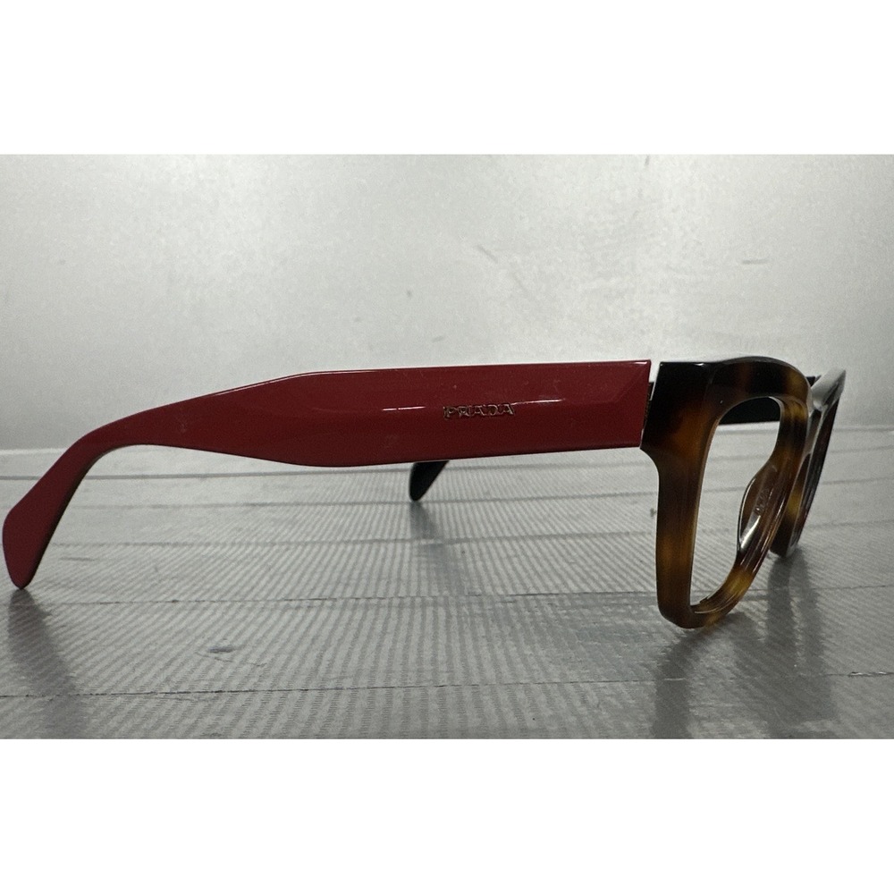 Prada Eyeglasses Frames Only, VPR 14q, 53-17-140, Red, Made in Italy TKR 101